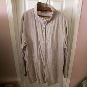 FLAX  Khaki Long Shirt